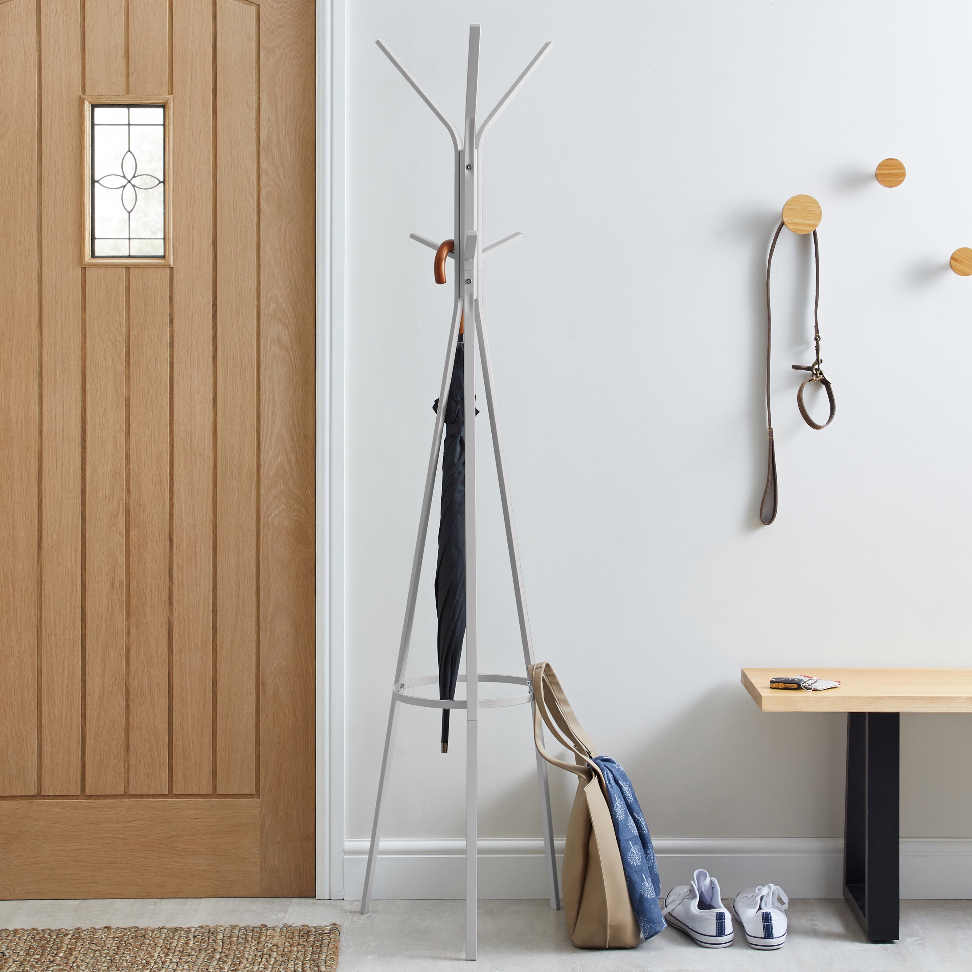 Matt Coat Stand Grey