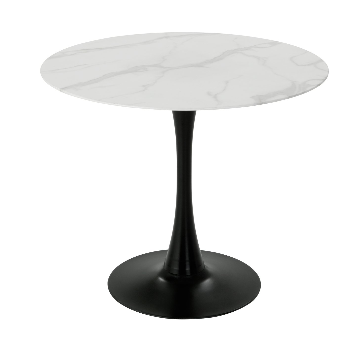 Habitat Tulip Marble Effect 4 Seater Dining Table