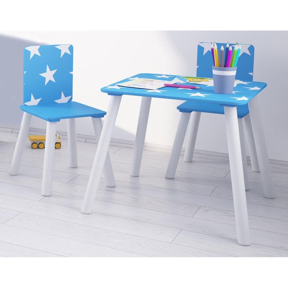 Star Blue and White Table and Chairs