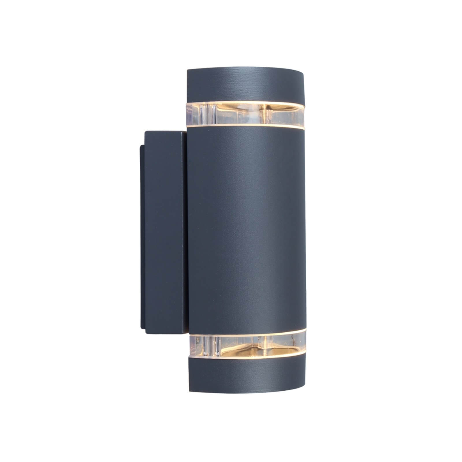 Lutec Focus Outdoor Wall Light In Dark Grey
