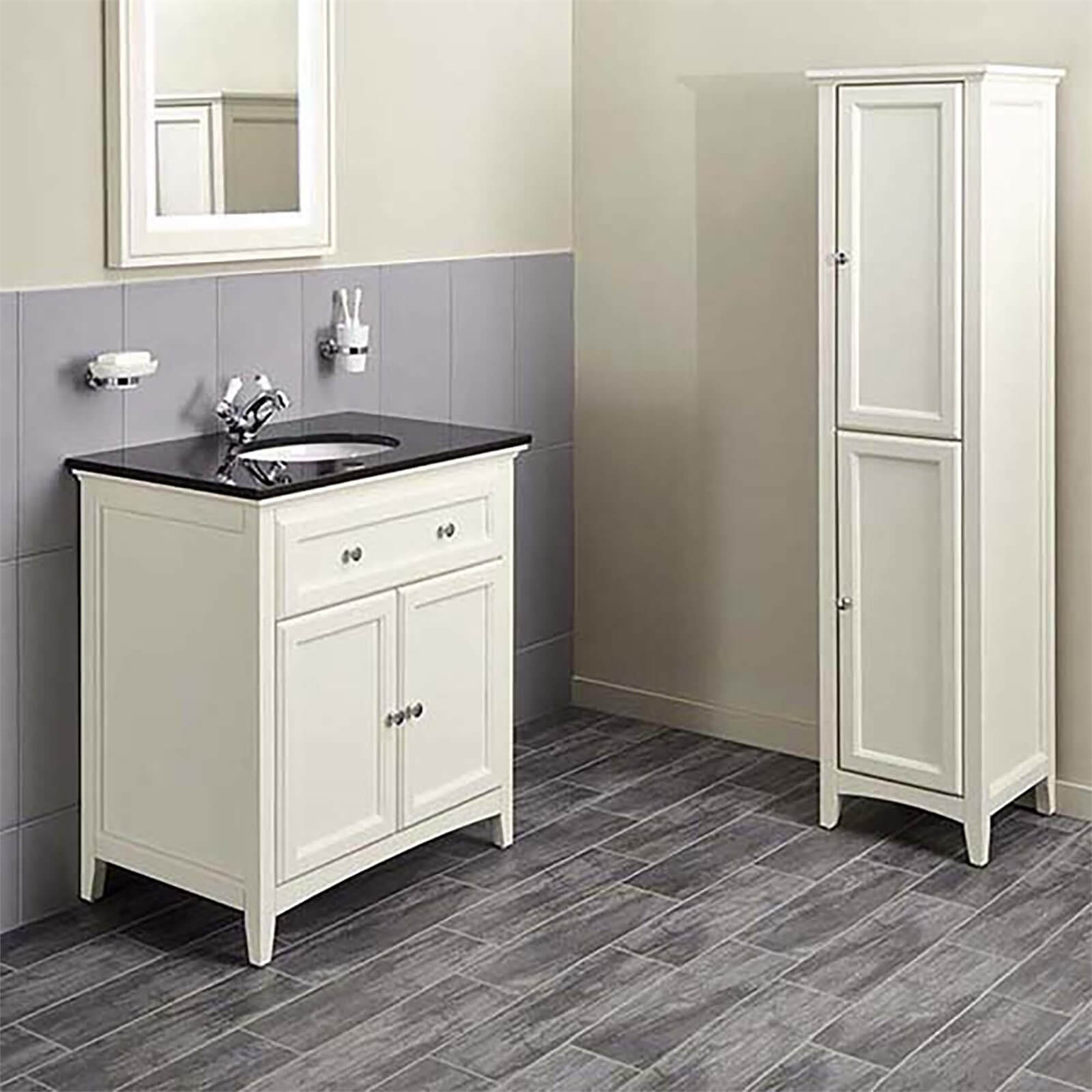 Bathstore Savoy 790mm Granite Top Floorstanding Vanity Unit