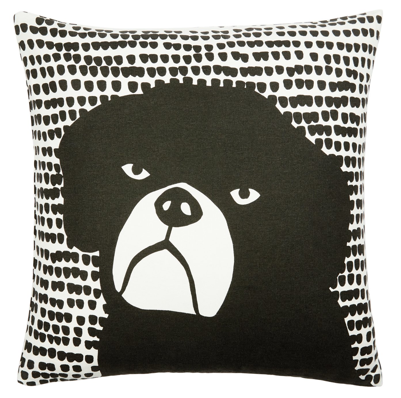 Habitat Willis Graphic Dog Print - Black & White - 45x45cm