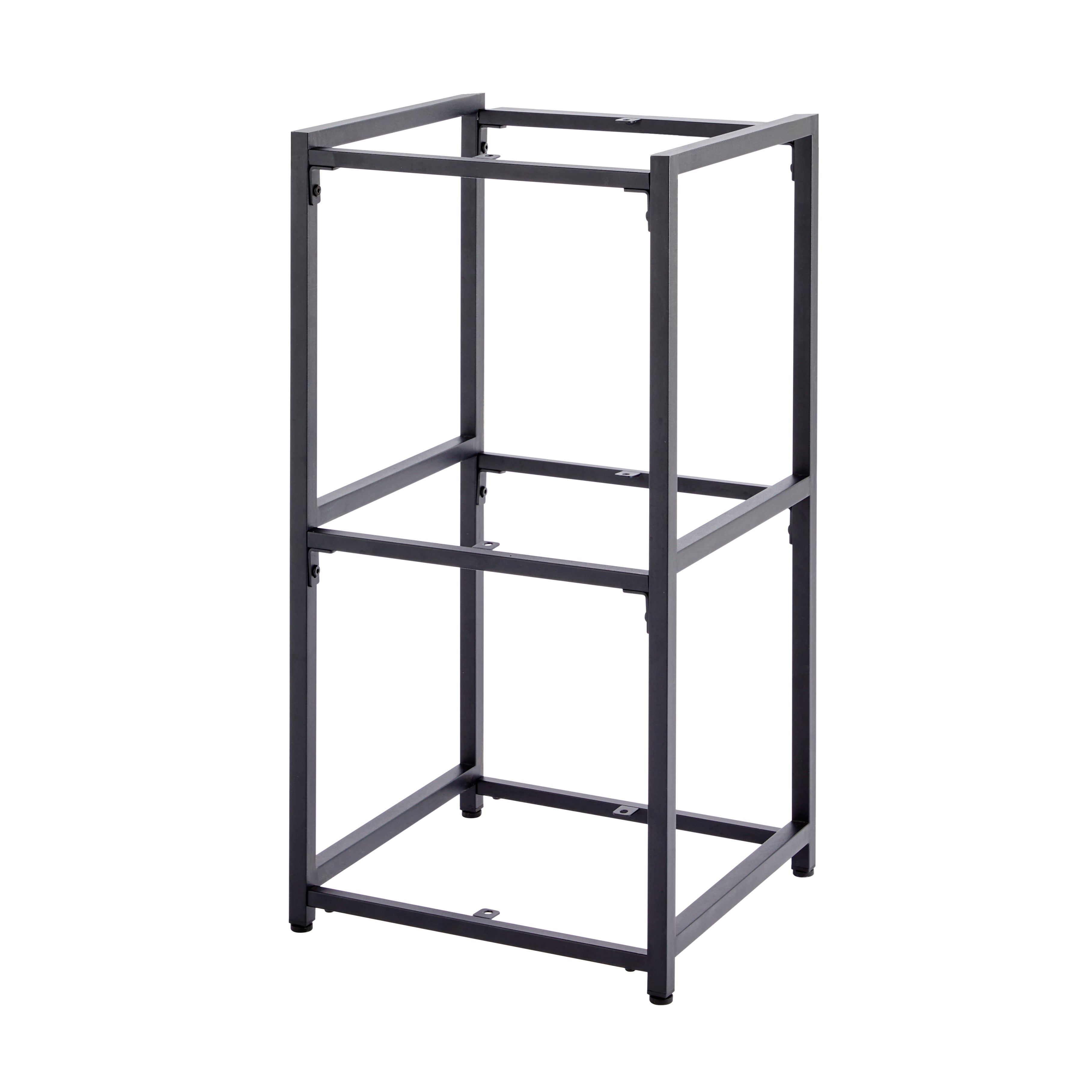 Modular 3 Shelf Black Frame Component Black