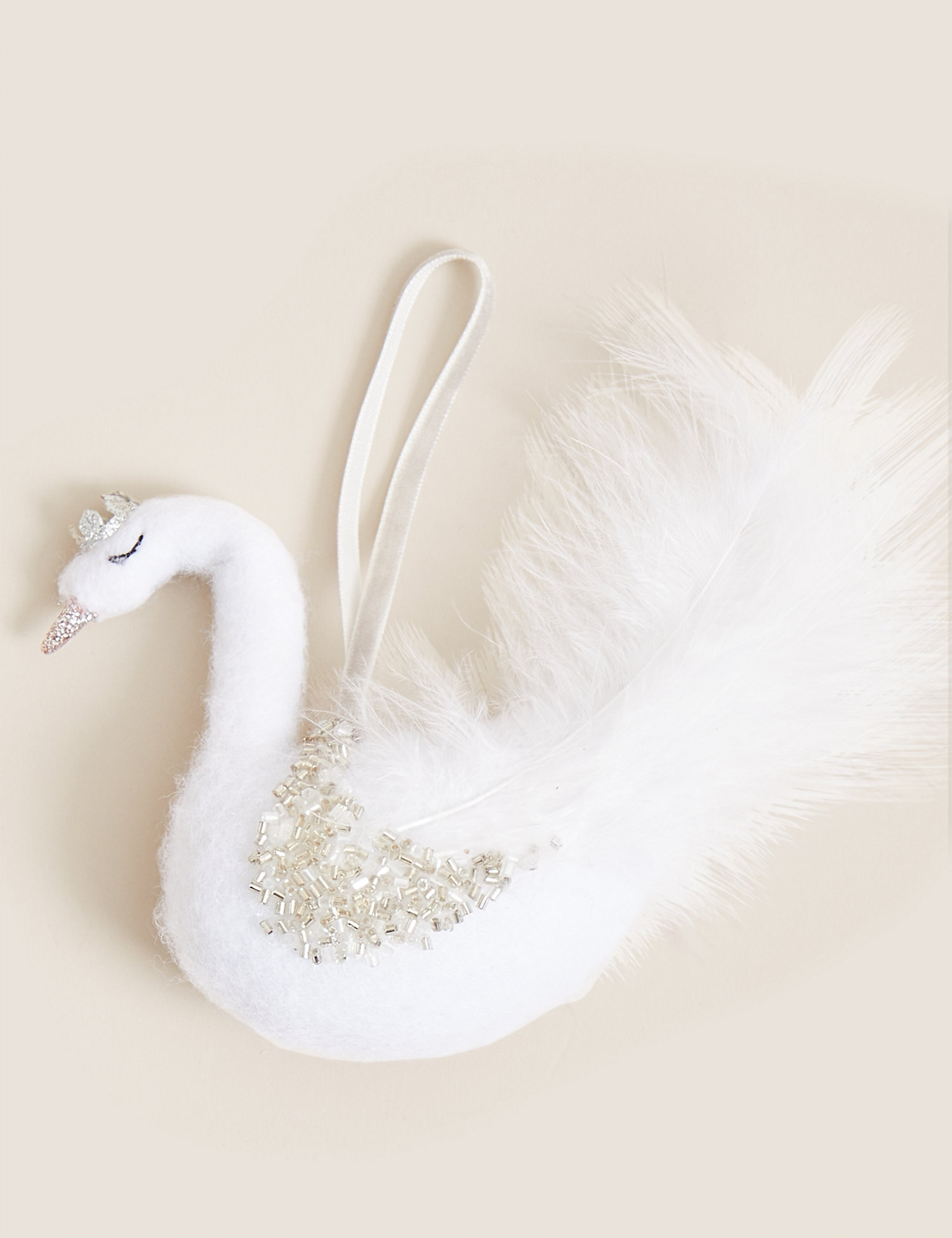 M&S Luxury Hanging Swan Decoration